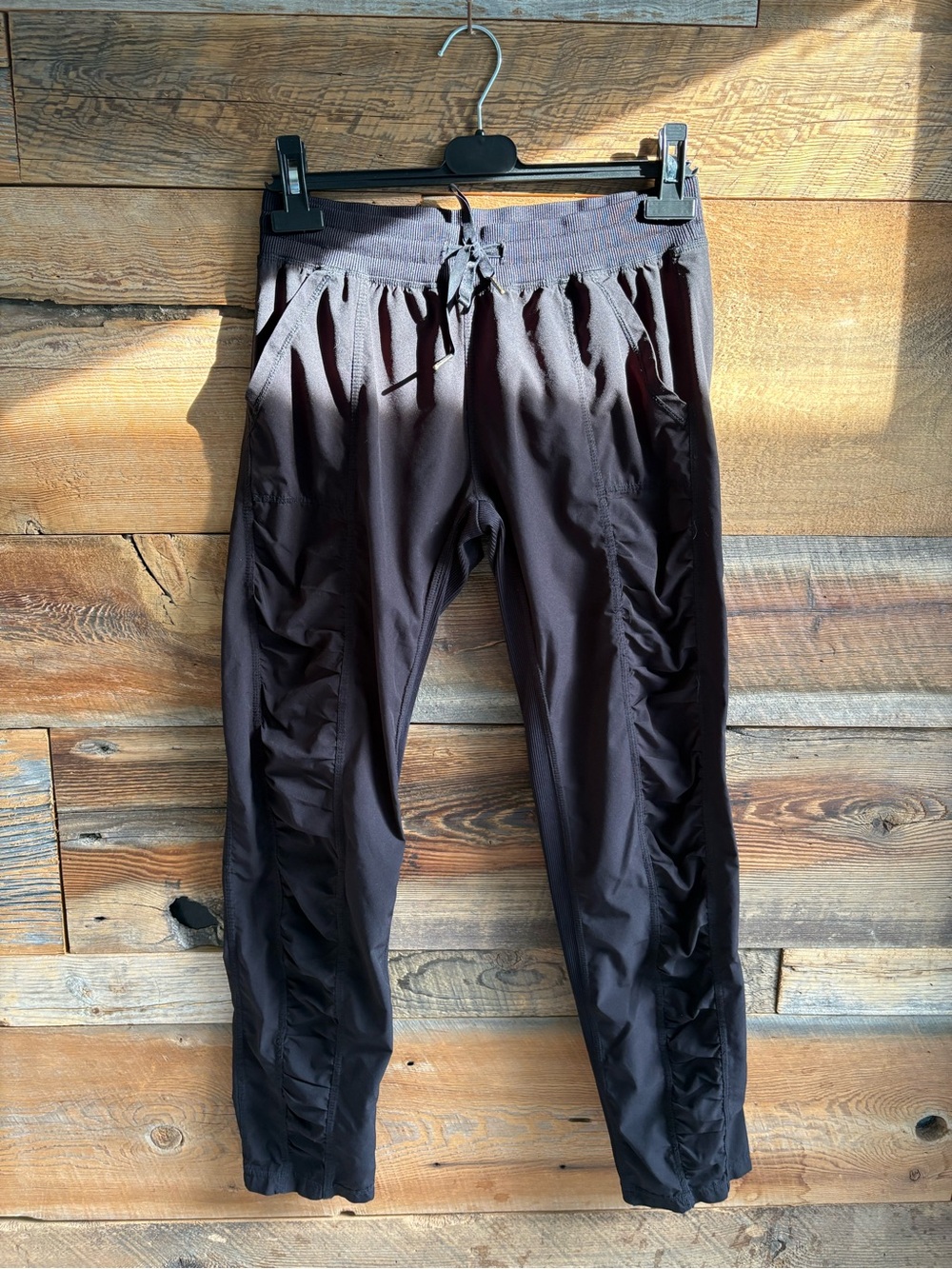 Kyodan Black Ruched Side Jogger Pants